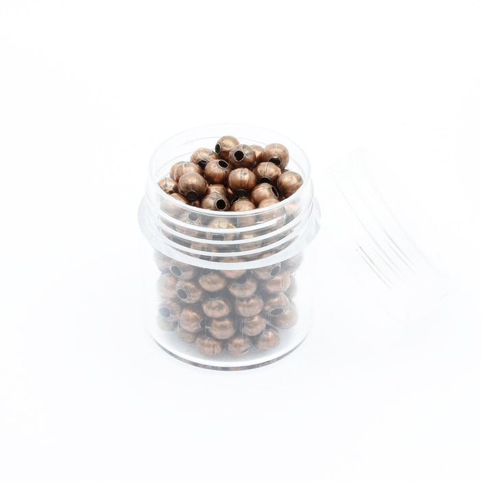 Acheter en gros boite de perles à écraser cuivre 4mm 150pcs environ
