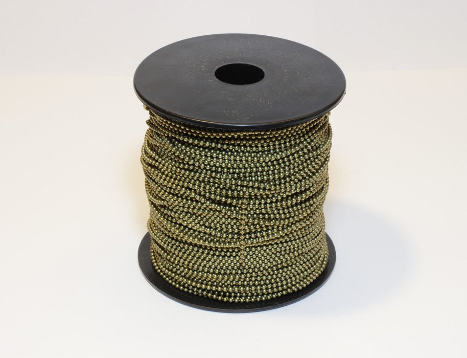 Vente en gros chaine à billes bronze x1M 1.5mm chaine fantaisie perlée vendue au mètre