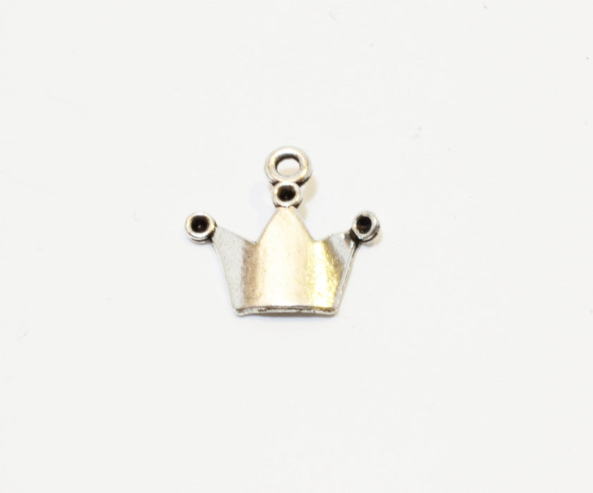 Vente Breloque Couronne de Reine argentée 18x13mm
