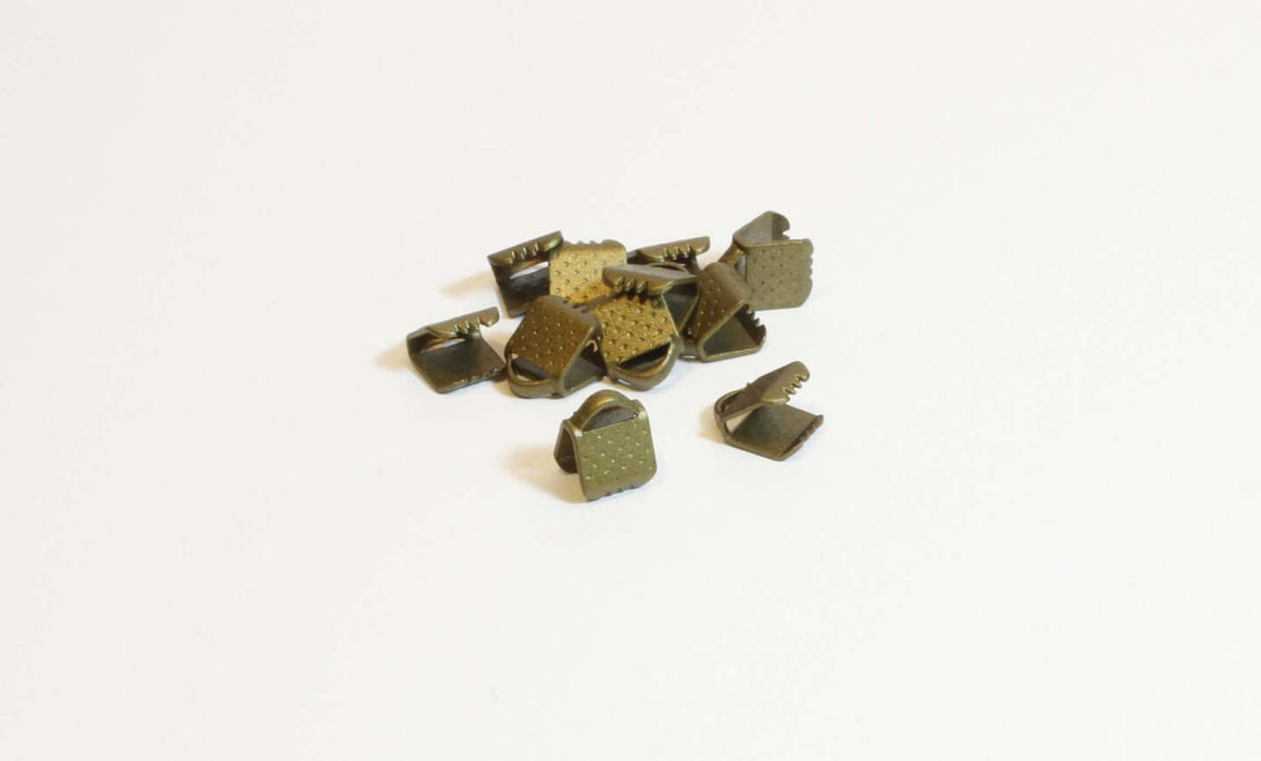Acheter 20 embouts ruban bronze 6mm Fermoirs griffe
