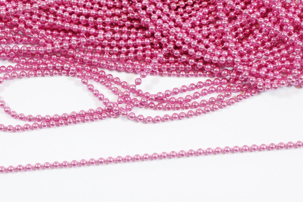 Creez avec chaine à billes x1M rose fuchsia 1,5mm chaine fantaisie colorée au mètre