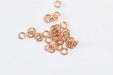 Creez anneaux ouverts or rose x10 3,2mm