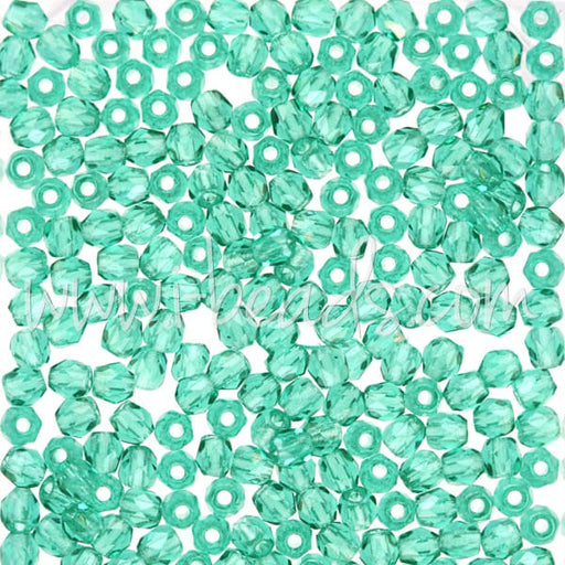 Achat Perles facettes de bohàÂ¨me emerald 3mm (50)
