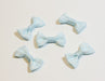 Creez avec Lot de 5 petits noeuds papillons en tissu à pois Bleu clair 30mm