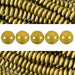 Vente Perles 2 trous CzechMates lentil Matte Metallic Aztec Gold 6mm (50)