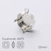 Serti pendentif pour Cristal 4470 12mm argenté (1) - LaMercerieDesCopines