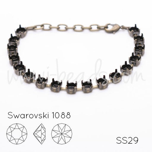Bracelet sertir pour 17 Cristal 1088 SS29 brass (1) - LaMercerieDesCopines