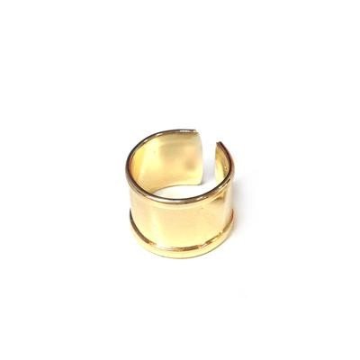 Vente en gros Bague laiton dorée largeur 10 mm pour tissage perles Toho ou ruban ultra fine rocks de Cristal