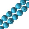 Acheter au détail Perles rondes turquoise reconstituee 10mm sur fil (1)