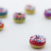 Vente donut framboise miniature fimo 1cm création gourmande pate polymère