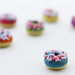 Acheter donut myrtille miniature fimo 1cm création gourmande pate polymère
