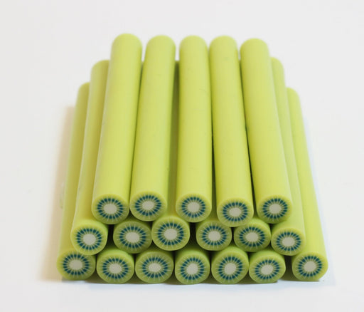 Vente Cane kiwi Fimo ronde x10