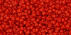 Acheter au détail cc45 perles de rocaille Toho 15/0 opaque pepper red (5g)