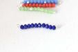 Acheter au détail 10 perles bleu nuit foncé à facettes en verre imitation jade 3,5x2,5mm