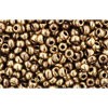 Vente cc1705 perles de rocaille Toho 11/0 gilded marble brown (10g)