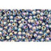 Achat au détail cc997 perles de rocaille Toho 11/0 gold lined rainbow light sapphire (10g)