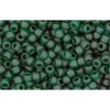 Acheter au détail cc939f perles de rocaille Toho 11/0 transparent frosted green emerald (10g)
