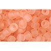 Vente au détail cc11f perles de rocaille toho 6/0 transparent frosted rosaline (10g)