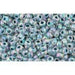 Achat au détail cc773 perles de rocaille Toho 11/0 rainbow crystal/montana blue (10g)
