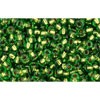 Creez cc742 perles de rocaille Toho 11/0 copper lined peridot (10g)