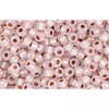 Vente au détail cc741 perles de rocaille Toho 11/0 copper lined alabaster (10g)