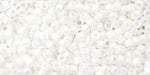 Acheter au détail cc121 perles Toho treasure 11/0 Opaque Lustered White (5g)