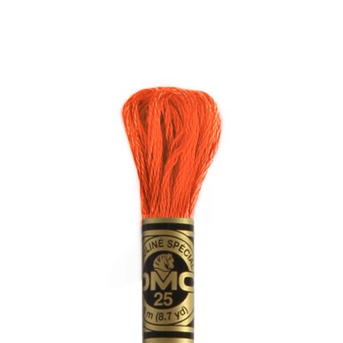 Achat Fil à broder DMC mouliné spécial coton 8m orange 351 (1)