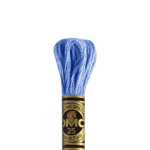Achat Fil à broder DMC mouliné spécial coton 8m bleu 3838 (1)
