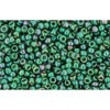Achat cc322 perles de rocaille Toho 15/0 gold lustered emerald (5g)