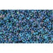 Achat en gros cc188 perles de rocaille Toho 15/0 luster crystal/capri blue lined (5g)