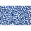 Vente au détail cc33 perles de rocaille Toho 15/0 silver lined light sapphire (5g)