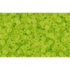 Achat cc4f perles de rocaille Toho 15/0 transparent frosted lime green (5g)