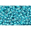 Achat en gros cc377 perles de rocaille Toho 11/0 light sapphire/métallic teal lined (10g)