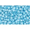 Creez avec cc351 perles de rocaille Toho 11/0 crystal/opaque blue lined (10g)