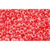 Vente cc341 perles de rocaille Toho 11/0 inside colour crystal/tomato lined (10g)