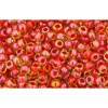 Vente au détail cc303 perles de rocaille Toho 11/0 inside colour jonquil/hyacinth lined (10g)
