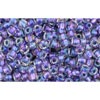 Creez cc265 perles de rocaille Toho 11/0 rainbow crystal/métallic purple lined (10g)
