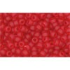 Achat au détail cc5bf perles de rocaille Toho 11/0 transparent frosted siam ruby (10g)