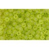 Achat cc4f perles de rocaille Toho 11/0 transparent frosted lime green (10g)