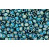 Achat en gros cc167bdf perles de rocaille Toho 11/0 transparent rainbow frosted teal (10g)