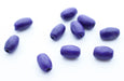 Acheter en gros perles en bois x10 olives couleur violet 7x4mm