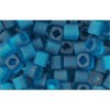 Creez cc7bdf perles Toho cube 3mm transparent-frosted teal (10g)