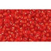 Vente en gros cc25f perles de rocaille Toho 11/0 silver lined frosted light siam ruby (10g)