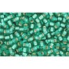 Acheter en gros cc24bf perles de rocaille Toho 11/0 silver lined frosted dark peridot (10g)