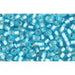 Creez cc23f perles de rocaille Toho 11/0 silver lined frosted aquamarine (10g)