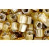 Achat au détail cc375 perles Toho cube 4mm topaz light grey lined (10g)