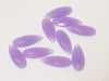 Vente au détail x10 perles larmes violettes à facettes en acrylique
