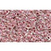 Vente au détail cc771 perles de rocaille Toho 11/0 rainbow crystal/ strawberry lined (10g)