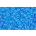 Achat cc3bf perles de rocaille Toho 11/0 transparent frosted medium aquamarine (10g)