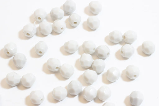 Vente Lot de 25 Petites perles rondes grises à facettes
